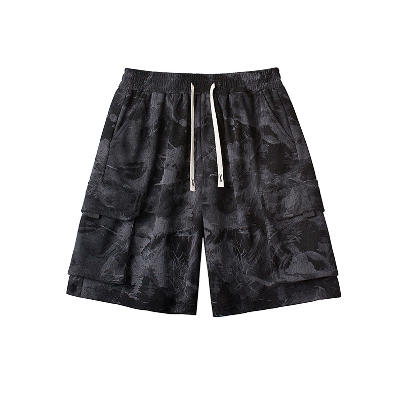 2025凉感透气休闲短裤男夏季宽松百搭痞帅短裤A107-DK2595-特P30，男装牛仔裤，电商A107