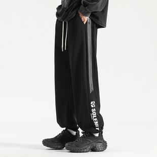 CK5235 特P38 控78 裤 A107 秋季 子男潮流宽松休闲卫裤 菠萝格