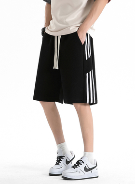 华棉 得物品质 2025百搭帅气潮流休闲短裤潮 A107-DK25602-特P35