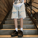 美式华夫格短裤男2024夏季新款大码百搭五分裤A107-DK6025-特P30，男装牛仔裤，电商A107