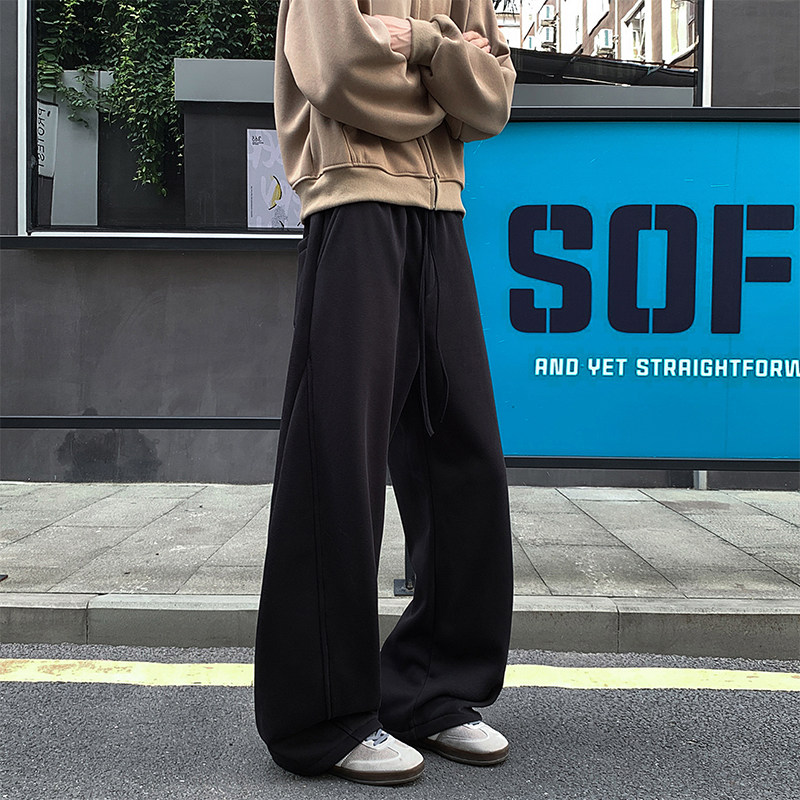 含棉量60%现货5万件华棉加绒卫裤美式长裤CK25777-特P24加绒30,男装休闲裤,电商A107
