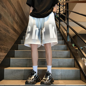 美式短裤男2024夏季新款大码百搭潮五分裤 A107-DK6042-特P30图片