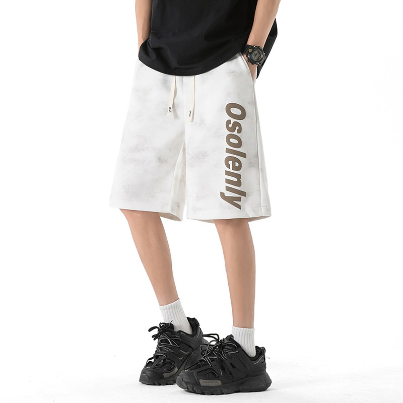 凉感透气休闲短裤男夏季宽松百搭 扎染短裤 A107-DK25603-特P28,男装,短裤,淘宝优惠券,粉丝福利购,淘宝优惠卷