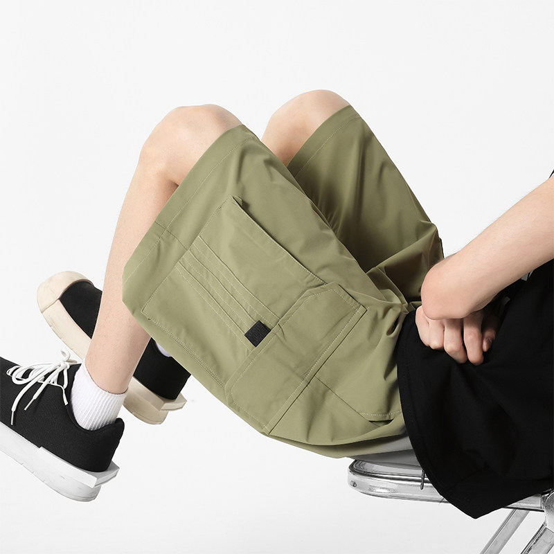 得物品质 冰感透气休闲男夏季宽松百搭短裤 A107-DK2512-特P30,男装,短裤,淘宝优惠券,粉丝福利购,淘宝优惠卷