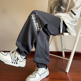 抖音品质2024冰丝质感宽松清凉休闲百搭长裤A107-CK9100-特P36，男装休闲裤，电商A107