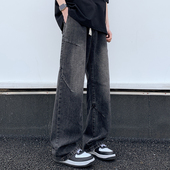 美式 复古vibe设计感潮流宽松直筒拖地长裤 A107 牛仔裤 NZ002 特P36