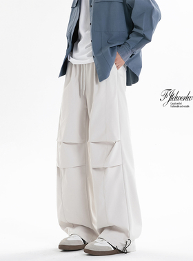 2025 高品质直筒堆叠防风美式休闲裤 A107-CK25719-特P35 无影墙