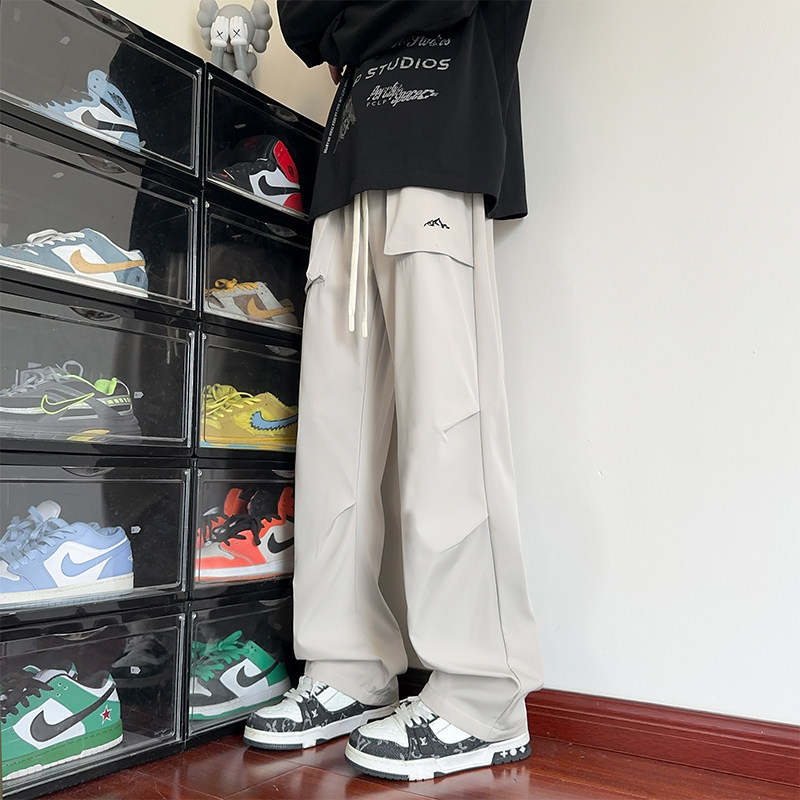 2025秋季新品潮流百搭直筒男士显高显瘦梭织长裤CK98126-特P35，男装休闲裤，电商A107