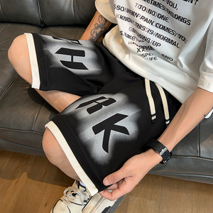 美式短裤男2024夏季新款大码百搭潮五分裤 A107-DK1042-特P30图片