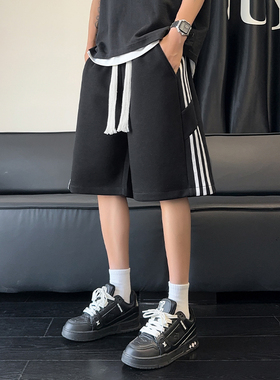 华棉 得物品质 2025百搭帅气潮流休闲短裤潮 A107-DK25602-特P35