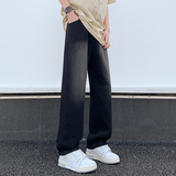 美式高街牛仔裤男女秋冬水洗宽松修身直筒长裤A107-H807-特P30，男装牛仔裤，电商A107