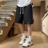 2024新品冰丝透气舒适短裤男士百搭潮牌五分裤A107-DK6026-特P35，男装牛仔裤，电商A107