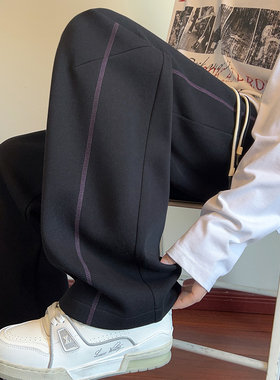 含棉量60% 华棉2025秋季潮流直筒大码美式百搭长裤 CK25795-特P35