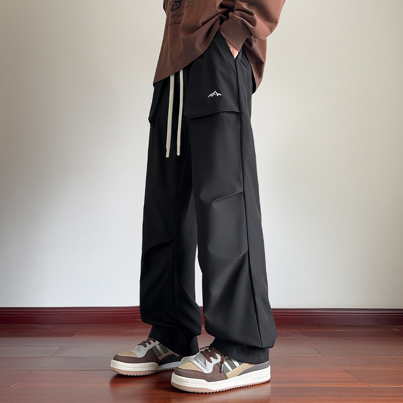 2025秋季新品潮流百搭直筒男士显高显瘦梭织长裤CK98126-特P35，男装休闲裤，电商A107