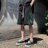 新中式夏季2024菠萝格舒适透气短裤男百搭潮牌A107-DK6027-特P32，男装牛仔裤，电商A107