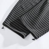 抖音冬季加绒加厚条纹阔腿裤休闲拖地长裤CK26106-特P48，男装卫衣，电商A107