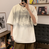 菠萝格重磅280克美式印花设计潮百搭男士T恤A107-TX2405-特P30，男装T恤，电商A107