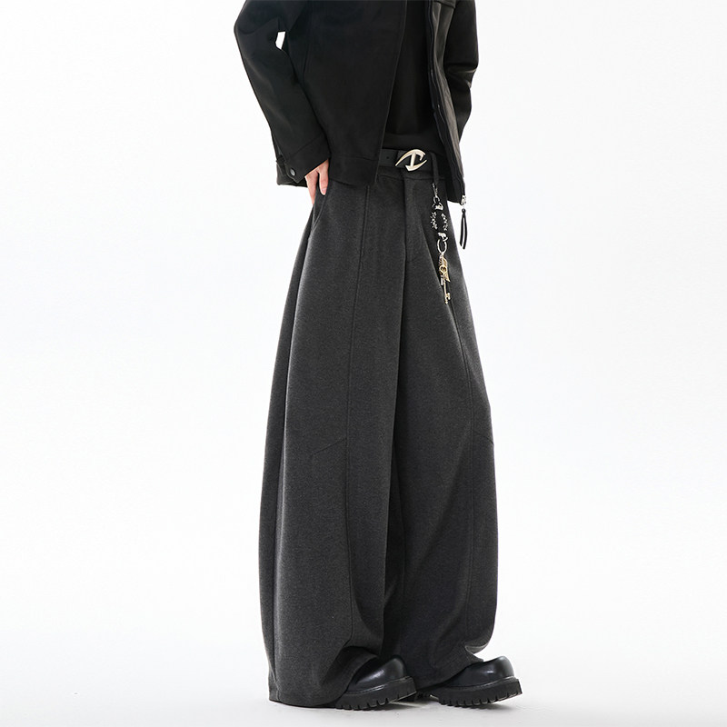 2026春季韩式百搭休闲阔腿卫裤日系纯色长裤CK261011-特P48，男装休闲裤，电商A107