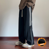 秋冬加绒320克华棉2024大码美式条纹直筒裤CK98101-特P40厚45，男装休闲裤，电商A107