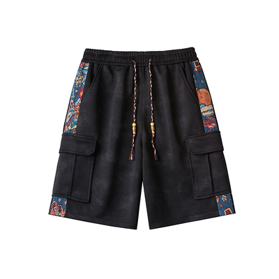 得物品质 2025凉感透气休闲夏季宽松扎染短裤 A107-DK25601-特P35