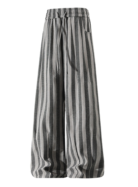 A107-CK261020-特P45 春季新款 老钱风百搭休闲裤子 3D立体白底