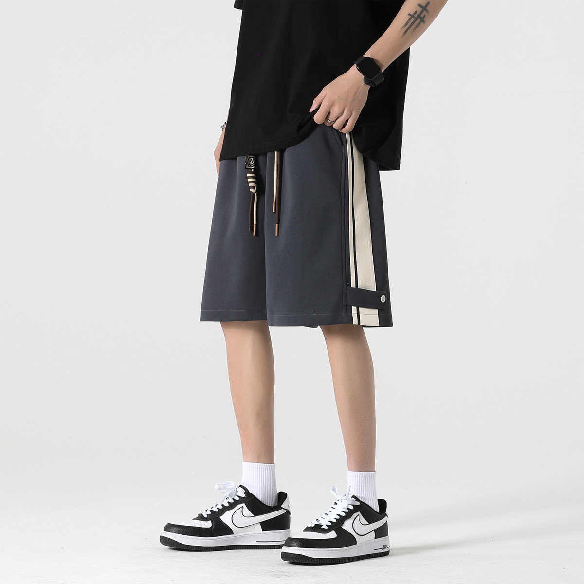 短裤抖音品质A107-K23816-特P35华棉成分：60%棉40%聚酯纤维,男装牛仔裤,电商A107