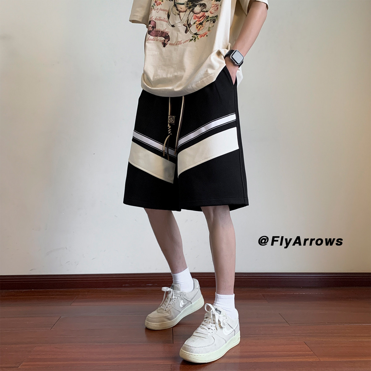 抖音数据款A107-K23831-特P31 菠萝格:93%聚酯纤维7%氨纶 短裤图片
