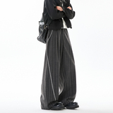 2026春季新品条纹复古风宽松阔腿拖地裤CK26108-特P48，男装休闲裤，电商A107