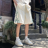 新中式夏季2024菠萝格舒适透气短裤男百搭潮牌A107-DK6027-特P32，男装牛仔裤，电商A107