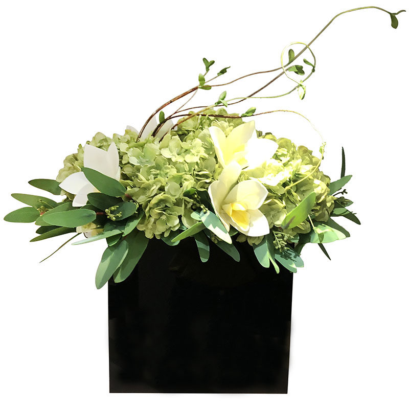 白绿色系蕙兰花卉北欧港式样板房售楼处绣球软装成品仿真花艺,家居饰品,花瓶,淘宝优惠券,粉丝福利购,淘宝优惠卷