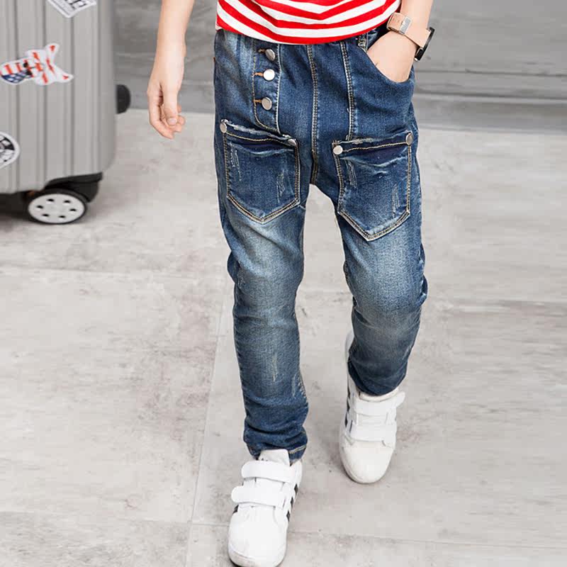 Pantalon garcon en coton denim - Ref 2055562 Image 1