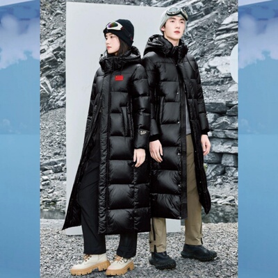 2025款男女装休闲长款羽绒服九成品B88149半成品衣壳翻新定制加工