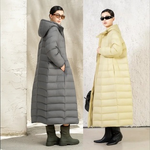 羽绒服九成品M902半成品董衣壳翻新加厚定制加工 长款 2025款 女修身