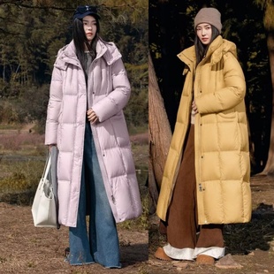 2025款女士修身中长款羽绒服九成品F6878半成品定制翻新加厚加工