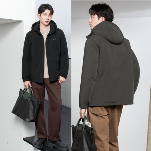2026新款男装活面脱卸款羽绒服半九成品衣皮壳翻新定制加工FM8078