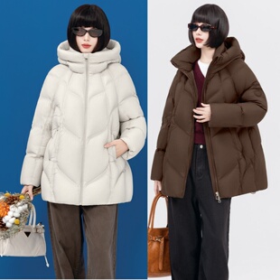 2025款 羽绒服九成品F753李半成品定制翻新加厚加工 女休闲宽松短款