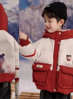 2025款童装男童款羽绒服九成品K291童半成品衣皮翻新冲绒定制加工