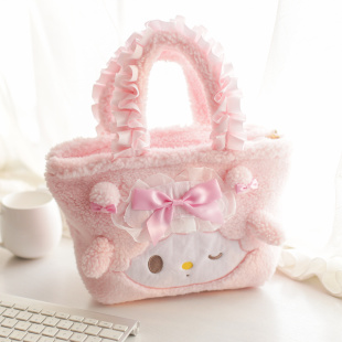 日系卡通可爱化妆包箱大容量女化妆品收纳包盒旅行便携手提便当包