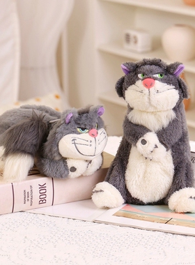 可爱灰色猫咪笔袋小学生女生儿童布文具袋创意简约笔袋化妆包