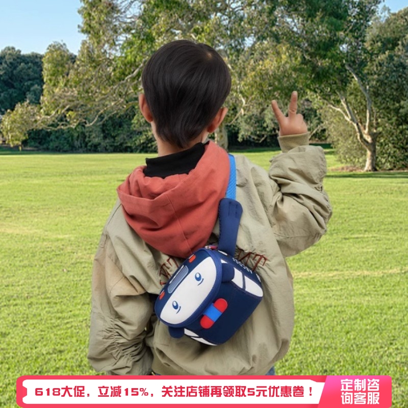 蜀黍儿童警车斜挎包幼儿小汽车单肩卡通男女背包活动宣传六一礼物