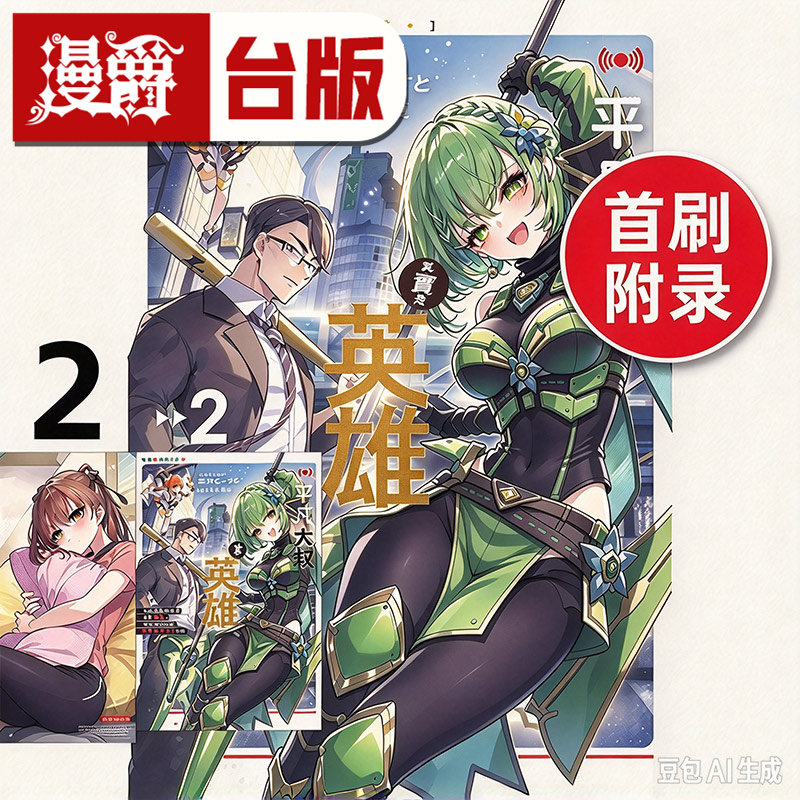 #漫爵 轻小说平凡大叔其实是英雄2首刷附录版 附书卡 小册子 东立 三河ごーすと 义妹生活作者 台版图书 进口原版