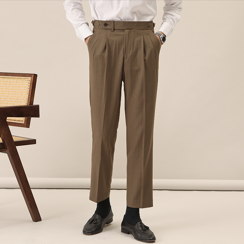 西装裤直筒四季长裤巴黎扣