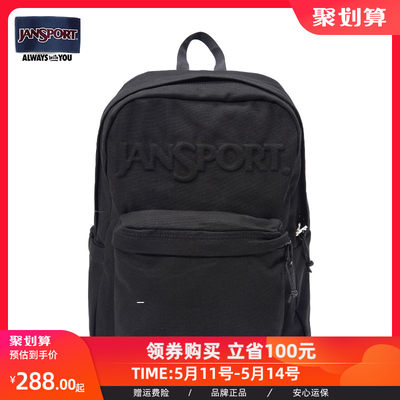 jansport双肩包21年校园黑色出游