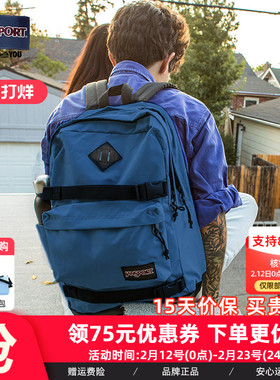 JanSport双肩包运动包男电脑女书包可卡玩偶背包潮包旅游书包47KX