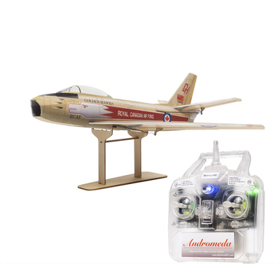 MinimumRC陀螺仪自稳F-86佩刀 30mm涵道 3通道喷气固定翼航模全套