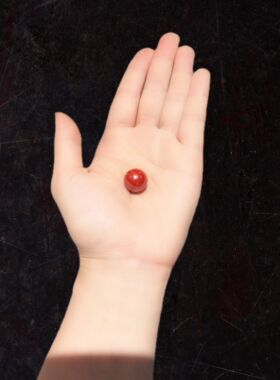 14m高含量辰砂朱砂帝王砂单珠可串万能链变成吊坠项链