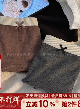 小时光！琥珀流光2026温柔秋冬少女加长纯棉裆10A抑菌内裤羊绒感