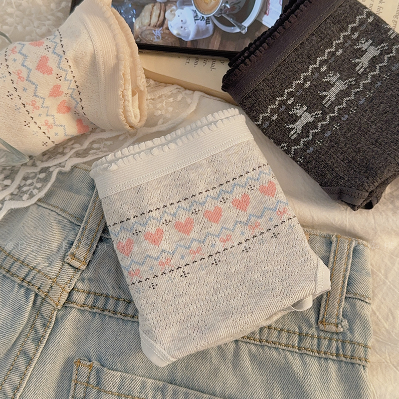 费尔岛A类新疆棉10A抑菌内裤女