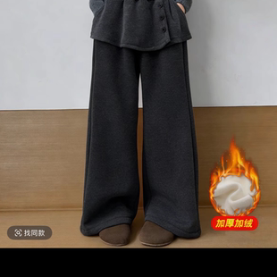 百搭休闲裙裤 女童加绒裤 女孩一体绒屁帘裤 新款 HKZ257 子2025冬季