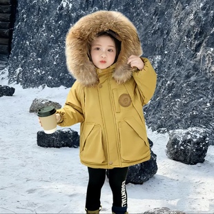 洋气棉衣GWT216 儿童冬装 女童棉服冬季 派克服外套加绒加厚2025新款